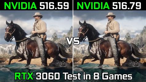 Nvidia Drivers 516 59 Vs 516 79 Hotfix Rtx 3060 Test In 8 Games Youtube