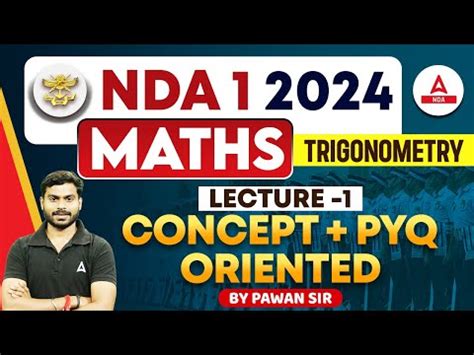 NDA 1 2024 Maths Trigonometry For NDA 2024 NDA Maths Classes 2024