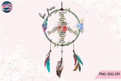 Peace Dream Catcher Sublimation Graphic By Cherry Blossom Creative