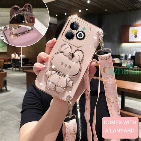 Luxury Plating Phone Case Infinix Smart 8 X6525 Tecno Spark Go 2024 Spark 20 20C POP 8 Hot 40i