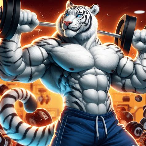 White Tiger Bodybuilder 6 By Aiartparade On Deviantart