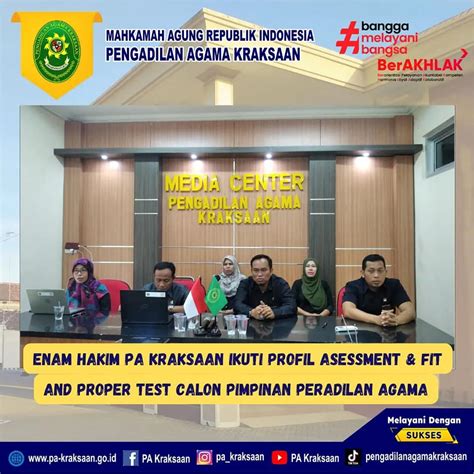 Enam Hakim Pa Kraksaan Ikuti Profile Asessment Dan Fit And Proper Test Calon Pimpinan Peradilan