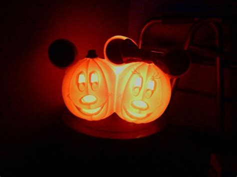 My Mickey And Minnie Light Up Pumpkin Light Up Pumpkins Pumpkin