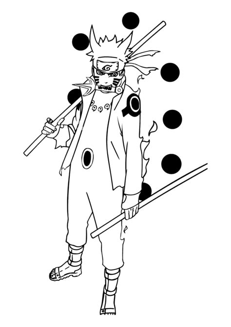 Naruto Dos Seis Caminhos Para Colorir Imprimir Desenhos