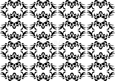 Background Vector Stencil, Black and White Stock Illustration ...