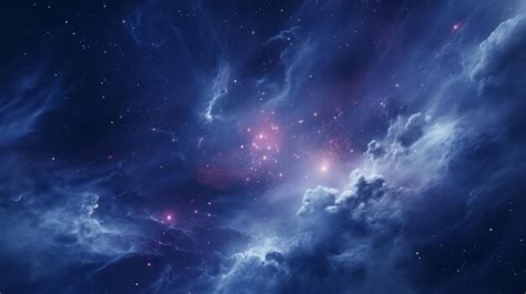 Premium Photo | A nebula in space with stars and clouds