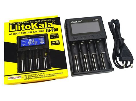 Carregador De Bateria Inteligente Liitokala Lii PD4 4 Slots Extreme