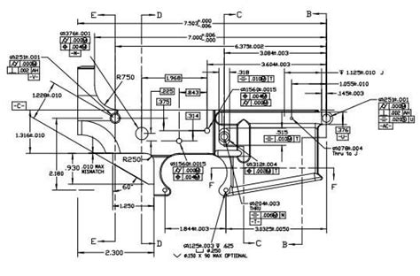 AR 15 Schematic Drawing