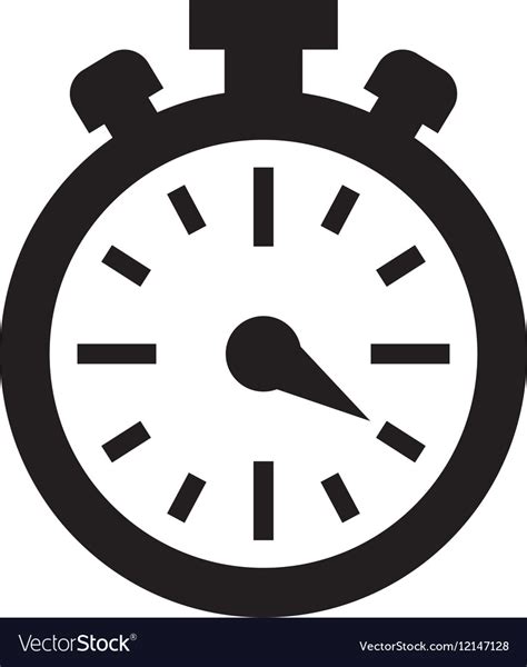 Classic timer stopwatch Royalty Free Vector Image