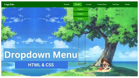 Cara Membuat Menu Dropdown Interaktif Dengan Html Css Tutorial