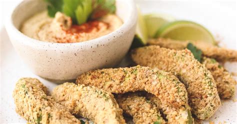 Baked Avocado Fries Vegan Gluten Free Oil Free Veggiekins