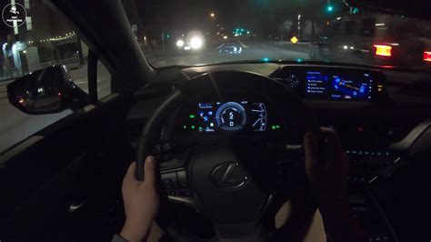 2021 Lexus Ux250h Night Pov City Drive Youtube