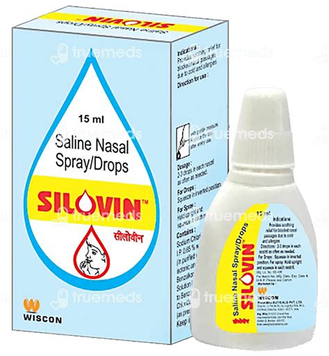 Silovin Nasal Drops 15 Ml Uses Side Effects Dosage Price Truemeds