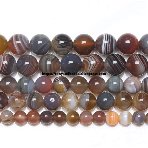 Nat Rliche Stein Botswana Sardonyx Achat Runde Lose Perlen 6 8 10 12MM