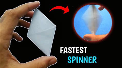 How To Make Paper Spinner Fastest Flicker Spinner Youtube