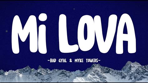 Mi Lova Bad Gyal Myke Towers Lyrics Letra YouTube