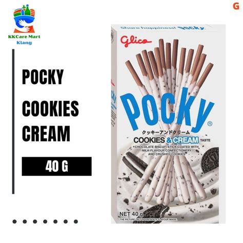 Glico Pocky Cookies Cream Stick 40g 饼干和奶油棒 Lazada