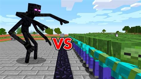 1000ゾンビ Vs ミュータントエンダーマン【まいくら・マインクラフト・マイクラ】 Minecraft Summary マイクラ動画