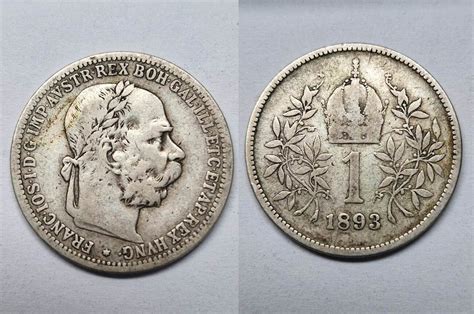 1893 1 Krone Österreich Franz Josef I ss MA Shops