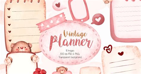Vintage Watercolor Tracker