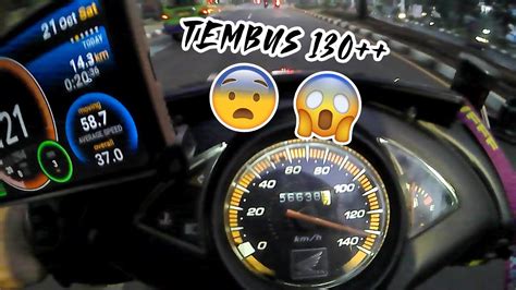 TEMBUS 130 LEBIH TEST TOP SPEED VARIO KARBU BORE UP 130CC CDI