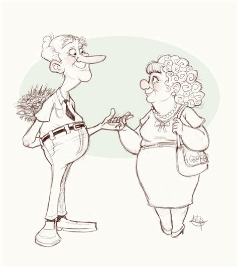 Free Elderly Cartoon Of Couple, Download Free Elderly Cartoon Of Couple ...