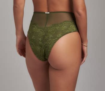 Calcinha Hot Pant Renda E Tule Esmeralda Verde Jescri Lingerie De