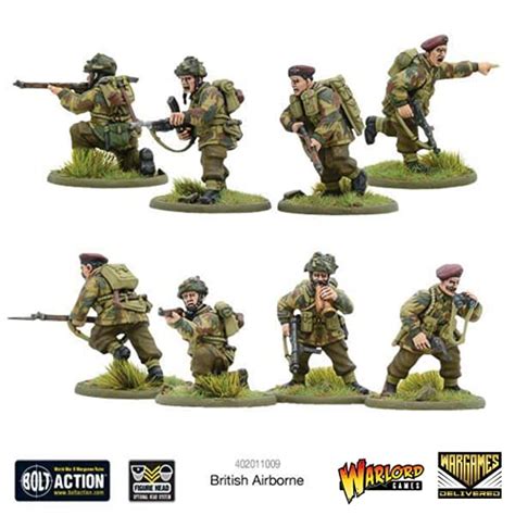 Wargames Delivered Bolt Action Miniatures British Airborne Troop Set