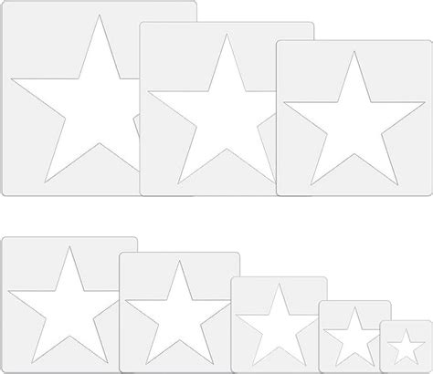 Large Star Stencil for Painting Template 5 Point Star Template Reusable ...