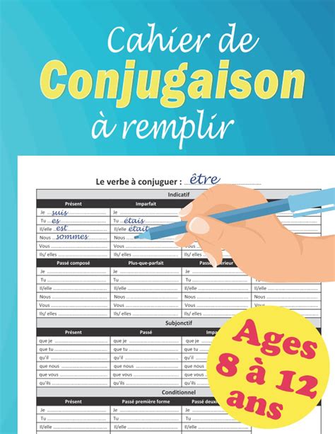 Buy Cahier De Conjugaison à Remplir Sentraîner à Conjuguer Les Verbes