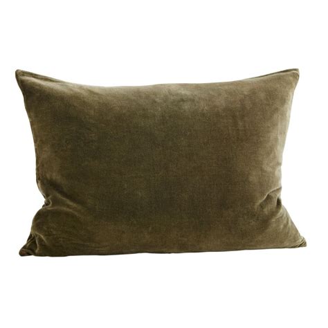 Rectangle Velvet Cushion Cover Olive Green Velvet Cushions