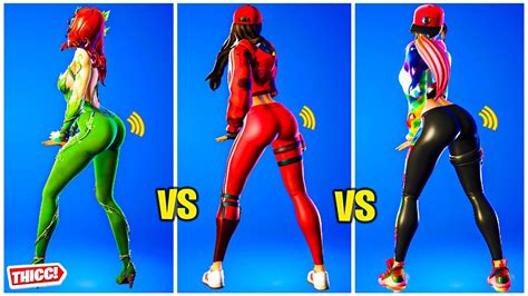 Fortnite Poison Ivy Vs Ruby Vs Loserfruit Emote Battle Thicc 🍑😘best