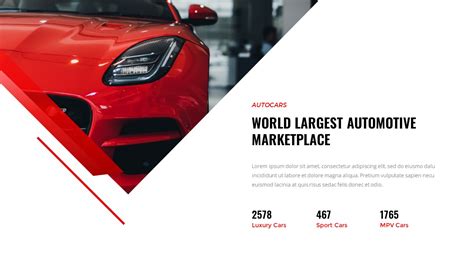 Autocars Car Dealer Automotive Powerpoint Template Presentation Templates