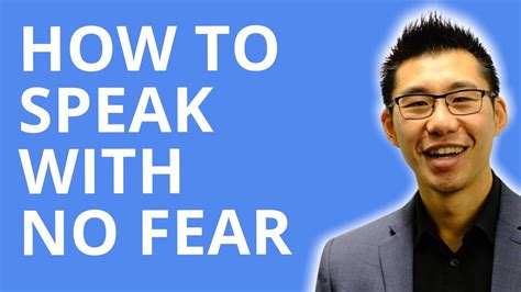 How Speak With NO FEAR YouTube