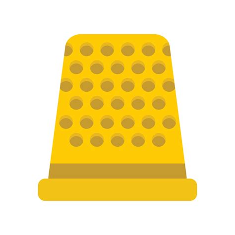 Thimble icon, flat style 15228260 Vector Art at Vecteezy