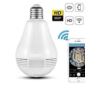 Buy Finicky World Wireless Panoramic UPGRADED Bulb 360 IP Camera 960