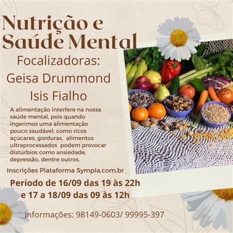 Nutrição E Saúde Mental Online Sympla