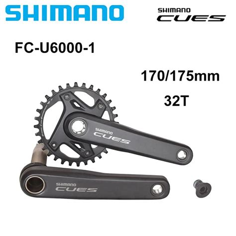 SHIMANO CUES FC U6000 1 2 PIECE CRANKSET 1x11 10 9 Speed 170MM 175MM