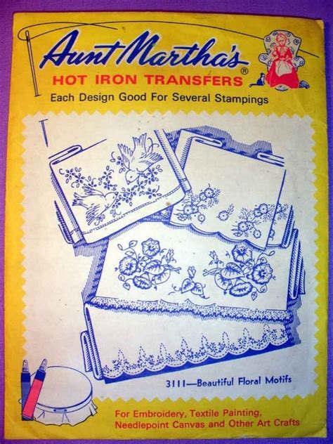 Aunt Martha S Beautiful Floral Motifs Hot Iron