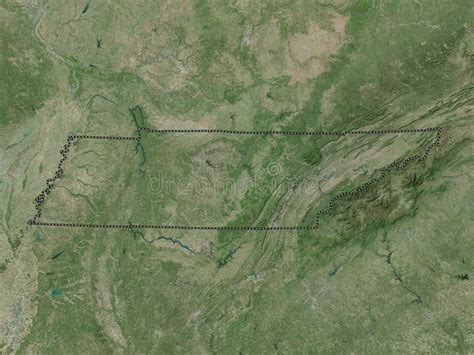 Tennessee United States Of America High Res Satellite No Lege Stock