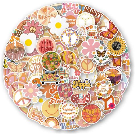 PRETTYSUNSHINE Sticker Set 100 Stück Aesthetic Aufkleber Vintage