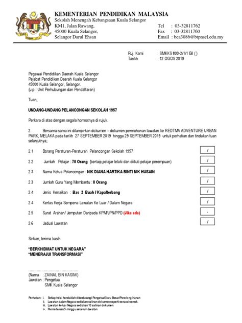 Ppd Surat Iringan Redtma Adventure Melaka Pdf