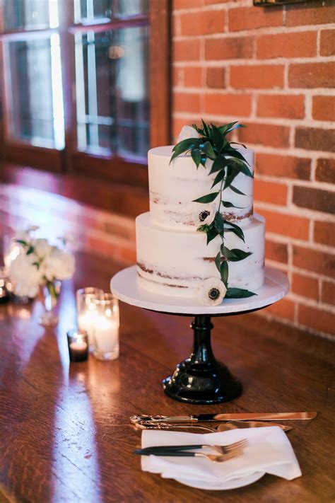 Semi Naked Cake With Greenery