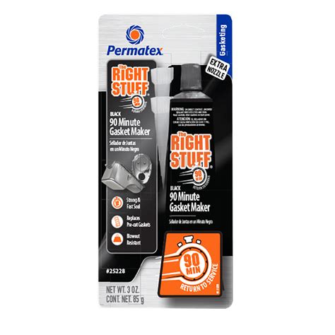 Permatex The Right Stuff 90 Minute Gasket Maker Tube BLACK 3oz