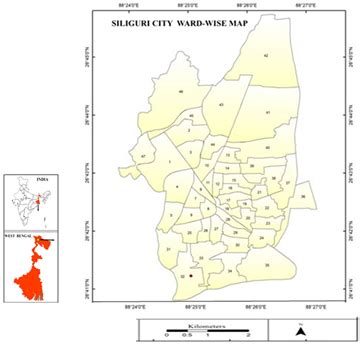 Figure 1 Location Map Of Siliguri Source Cwejournal Org A Zero