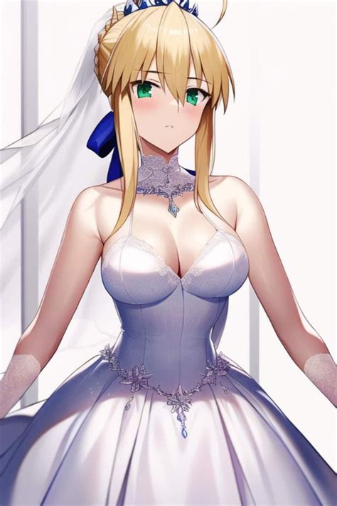 A Woman In A Wedding Dress With Her Hands On Her Hips