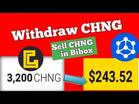 How To Sell Chng Tokens How To Withdraw Chng Tokens Chainge Finance