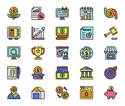 25 Free Economics Vector Icons (AI)