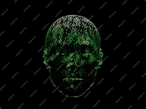 Premium Photo Polkadot Crypto Face Head Cyborg Abstract Furistic