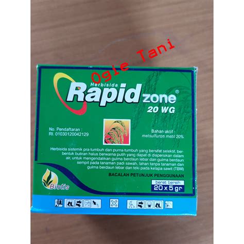 Jual Herbisida Rapidzone Wg Herbisida Sistemik Pra Tumbuh Dan Purna